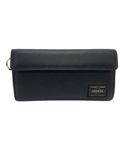 PORTER（ポーター）PORTER (ポーター) CALM LONG WALLET ブラックの古着・服飾アイテム