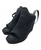 BALENCIAGAバレンシアガ）の古着「Felt Wedge Pumps」｜ブラック