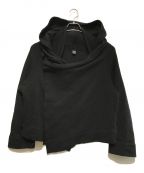 Y'sワイズ）の古着「BUDDHA ASYMMETRIC HOODED JACKET」｜ブラック