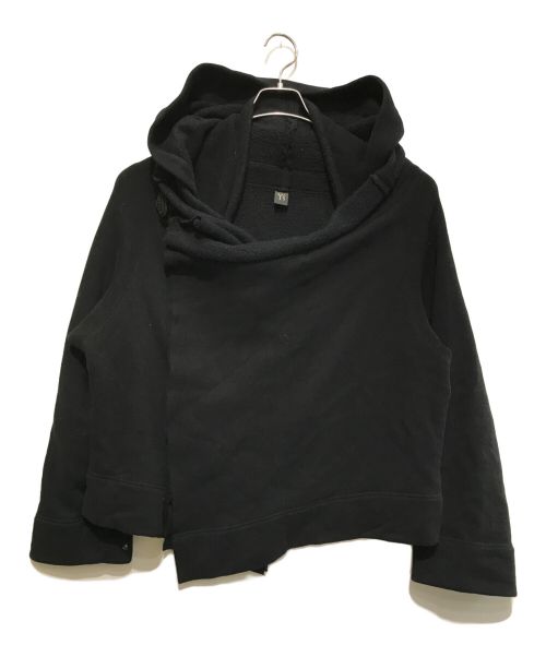 Y's（ワイズ）Y's (ワイズ) BUDDHA ASYMMETRIC HOODED JACKET ブラック サイズ:2の古着・服飾アイテム