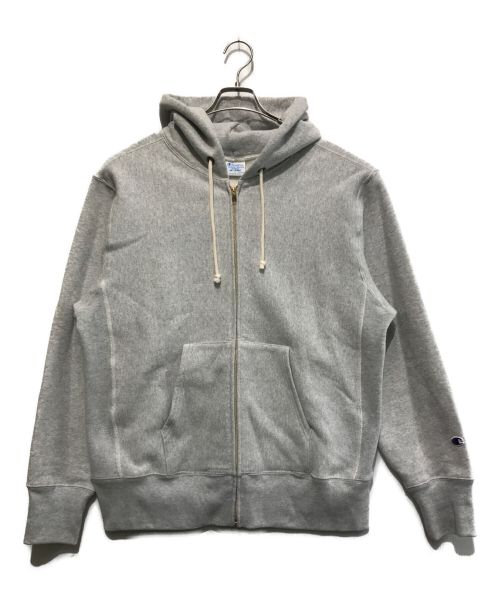 Champion REVERSE WEAVE（チャンピオン リバース ウィーブ）Champion REVERSE WEAVE (チャンピオンリバースウィーブ) ジップパーカー ライトグレー サイズ:XXLの古着・服飾アイテム