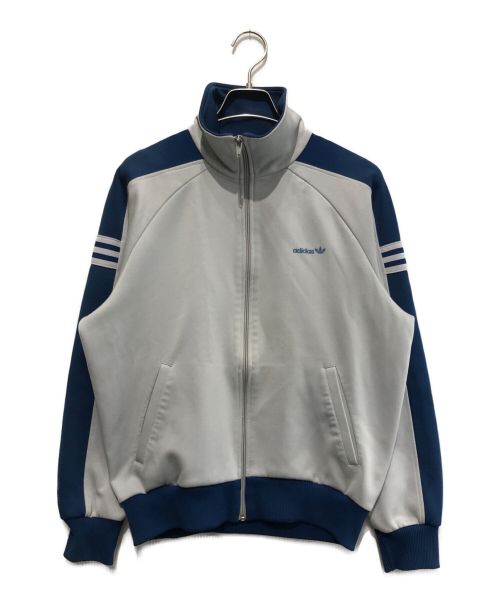 adidas（アディダス）adidas (アディダス) 70sトラックジャケット グレー×ブルー サイズ:Mの古着・服飾アイテム