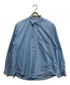 AURALEEオーラリー）の古着「WASHED FINX TWILL BIG SHIRTS」｜スカイブルー