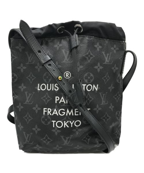 LOUIS VUITTON（ルイ ヴィトン）LOUIS VUITTON (ルイ ヴィトン) FRAGMENT DESIGN (フラグメントデザイン) ショルダーバッグ ブラックの古着・服飾アイテム