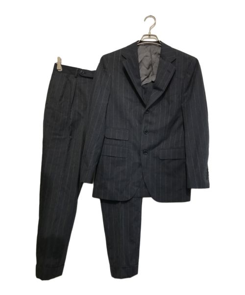 BEAMS F（ビームスエフ）BEAMS F (ビームスエフ) FOX BROTHERS STRIPE SUIT グレー サイズ:44の古着・服飾アイテム