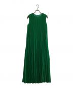 Ameriアメリ）の古着「SPUN ORGANDY PLEATS DRESS」｜グリーン