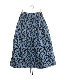 LE CIEL BLEU（ルシェルブルー）の古着「Sheer Jacquard Tie Waist Skirt」｜ベージュ