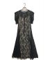FRAY ID (フレイ アイディー) リーフレースパイピングドレス ブラック サイズ:1：9000円