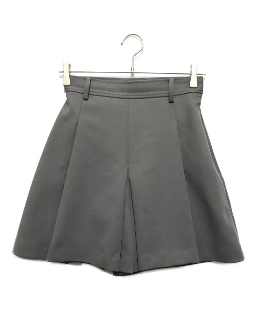 LE CIEL BLEU（ルシェルブルー）LE CIEL BLEU (ルシェルブルー) Tuck Flair Shorts グレー サイズ:34の古着・服飾アイテム