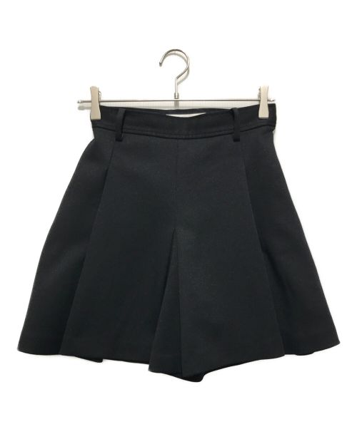 LE CIEL BLEU（ルシェルブルー）LE CIEL BLEU (ルシェルブルー) Tuck Flair Shorts ブラック サイズ:34の古着・服飾アイテム