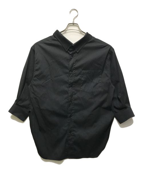 BALENCIAGA（バレンシアガ）BALENCIAGA (バレンシアガ) swing colored shirt ブラック サイズ:34の古着・服飾アイテム