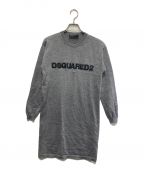 DSQUARED2ディースクエアード）の古着「ロゴニットワンピース」｜グレー