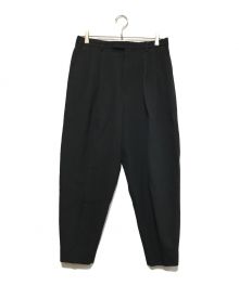 LAD MUSICIAN（ラッドミュージシャン）の古着「2TUCK TAPERED WIDE SLACKS」｜ブラック