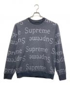 SUPREMEシュプリーム）の古着「Jacquard Logo Crewneck」｜グレー