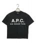 A.P.C.（アーペーセー）の古着「ロゴプリントTシャツ」｜ブラック