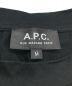 中古・古着 A.P.C. (アーペーセー) ロゴプリントTシャツ ブラック サイズ:M：8000円