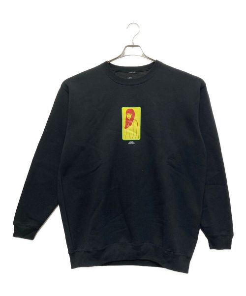 -（-）- (-) ON AIR kyne 0045 Crew Sweat ブラック サイズ:XLの古着・服飾アイテム