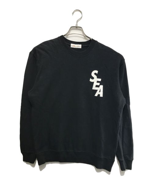 WIND AND SEA（ウィンド アンド シー）WIND AND SEA (ウィンダンシー) CUSTOM SWEATSHIRT ブラック サイズ:Mの古着・服飾アイテム