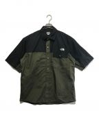 THE NORTH FACEザ ノース フェイス）の古着「S/S Nuptse Shirt」｜オリーブ×ブラック