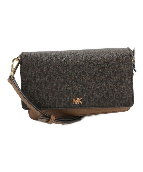 MICHAEL KORS（マイケルコース）MICHAEL KORS (マイケルコース) CROSSBODIES PHONE CROSSBODY ブラウンの古着・服飾アイテム