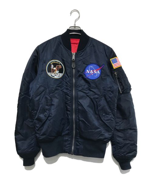 ALPHA（アルファ）ALPHA (アルファ) NASA APOLLO MA-1 ネイビー サイズ:Mの古着・服飾アイテム