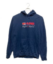 X-LARGE（エクストララージ）の古着「INC HOODED SWEATSHIRT」｜ネイビー