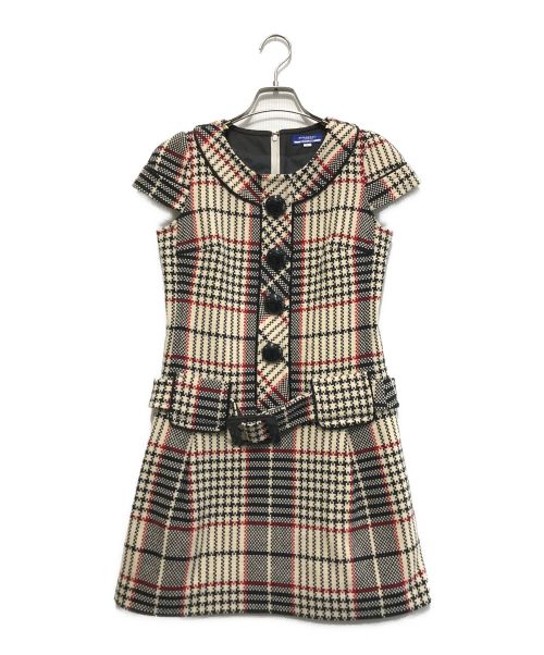 BURBERRY BLUE LABEL（バーバリーブルーレーベル）BURBERRY BLUE LABEL (バーバリーブルーレーベル) ウールブレンドワンピース ベージュ サイズ:36の古着・服飾アイテム