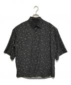 LAD MUSICIANラッドミュージシャン）の古着「SHORT SLEEVE BIG SHIRT（ショートスリーブビックシャツ）」｜ブラック×ネイビー