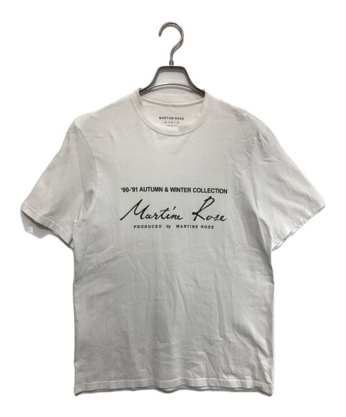 MARTINE ROSE（マーティン・ローズ）MARTINE ROSE (マーティン・ローズ) CLASSIC LOGO 90‐91 AUTUMN & WINTER COLLECTION ホワイト サイズ:Lの古着・服飾アイテム