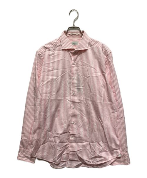 Bagutta（バグッタ）Bagutta (バグッタ) ストライプシャツ ピンク サイズ:42の古着・服飾アイテム