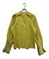 LE CIEL BLEU (ルシェルブルー) WAVE PLEATED BLOUSE イエロー サイズ:36：7000円