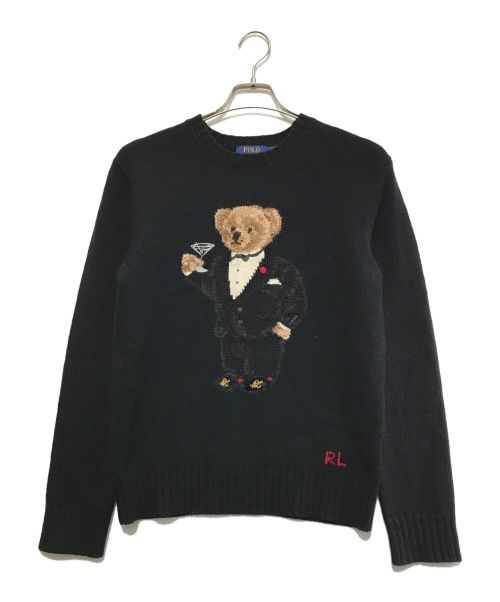 POLO RALPH LAUREN（ポロ・ラルフローレン）POLO RALPH LAUREN (ポロ・ラルフローレン) ポロベアニット ブラック サイズ:XSの古着・服飾アイテム