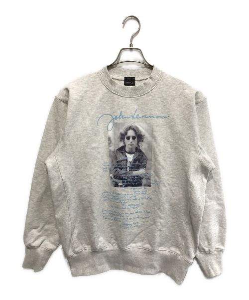 WIFFLE（ウィッフル）WIFFLE (ウィッフル) John Lennon Crewneck Sweat （ジョンレノンクルーネックスウェット） グレー サイズ:Sの古着・服飾アイテム