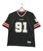 X-LARGEエクストララージ）の古着「PANELED FOOTBALL JERSEY」｜ブラック