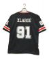 X-LARGE (エクストララージ) PANELED FOOTBALL JERSEY ブラック サイズ:XL：8000円