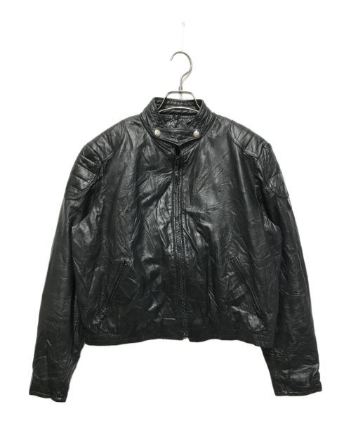 BROOKS（ブルックス）BROOKS (ブルックス) 古着ライダースレザージャケット ブラック サイズ:US 36の古着・服飾アイテム