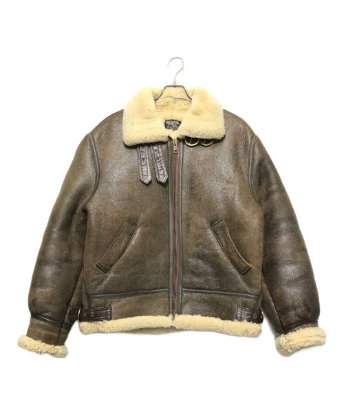 US SHEEPSKIN（USシープスキン）US SHEEPSKIN (USシープスキン) フライトジャケット ブラウン サイズ:US 38の古着・服飾アイテム
