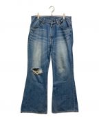 FACCIESファッチーズ）の古着「Semi Flared Jeans」｜スカイブルー