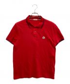 MONCLERモンクレール）の古着「MAGLIA POLO MANICA CORTA」｜レッド