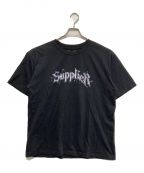 SUPPLIERサプライヤー）の古着「プリントTシャツ」｜ブラック