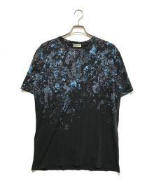 BALENCIAGA（バレンシアガ）の古着「総柄プリントTシャツ」｜ブラック×ブルー