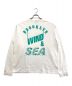 WIND AND SEA (ウィンダンシー) WDS(D.T.R.T) Bkiyn-L/S Tee ホワイト×グリーン サイズ:L：6000円