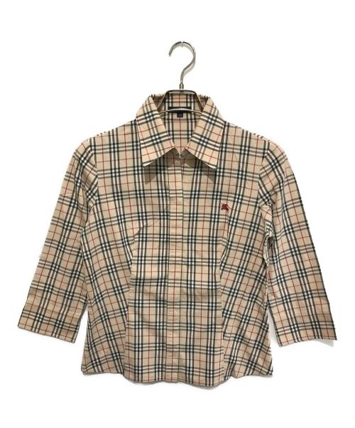 BURBERRY LONDON（バーバリーロンドン）BURBERRY LONDON (バーバリーロンドン) ノバチェックシャツ ベージュ サイズ:40の古着・服飾アイテム