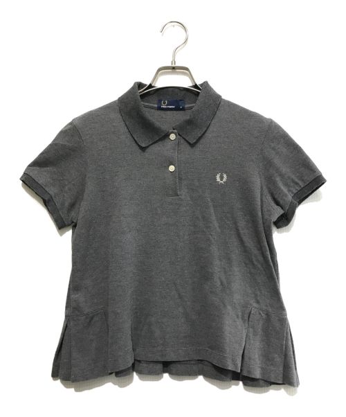 FRED PERRY（フレッドペリー）FRED PERRY (フレッドペリー) バックプリーツ ポロシャツ グレー サイズ:10の古着・服飾アイテム