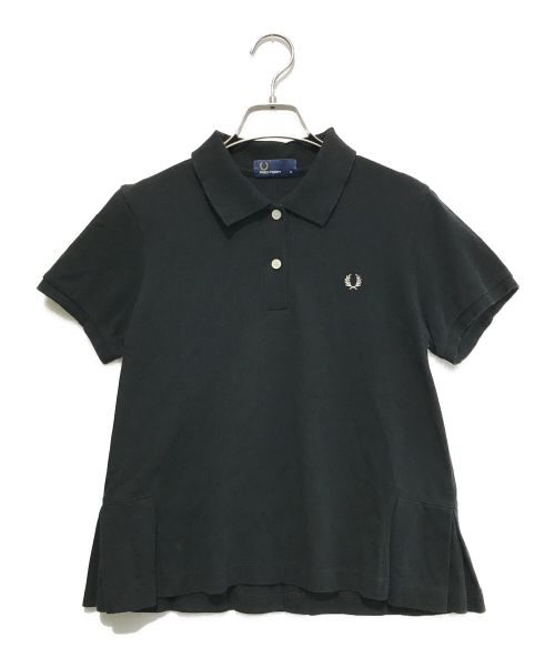 FRED PERRY（フレッドペリー）FRED PERRY (フレッドペリー) バックプリーツポロシャツ ブラック サイズ:10の古着・服飾アイテム