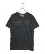 MOSCHINOモスキーノ）の古着「ロゴプリントTシャツ」｜ブラック
