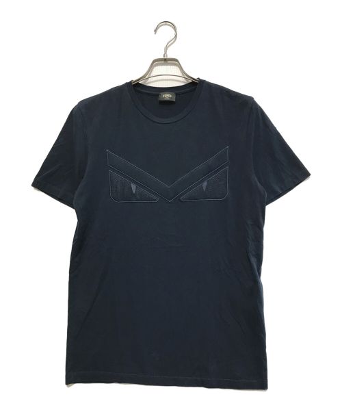 FENDI（フェンディ）FENDI (フェンディ) BUGS EYES LIGHT Tシャツ ネイビー サイズ:Mの古着・服飾アイテム