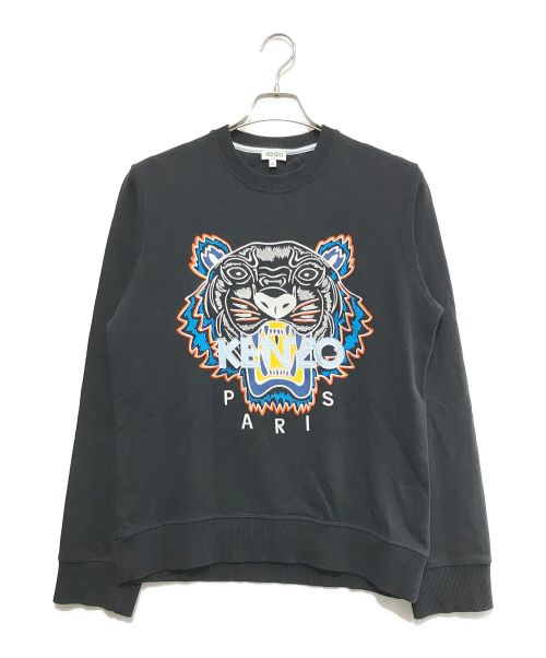 KENZO（ケンゾー）KENZO (ケンゾー) タイガー刺繍スウェット ブラック サイズ:XSの古着・服飾アイテム