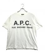 A.P.C.アーペーセー）の古着「ロゴプリントTシャツ」｜ホワイト