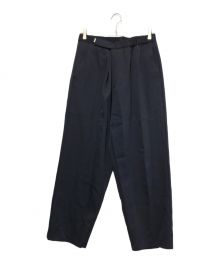 Graphpaper（グラフペーパー）の古着「Scale Off Wool Wide Tapered Chef Pants」｜ネイビー